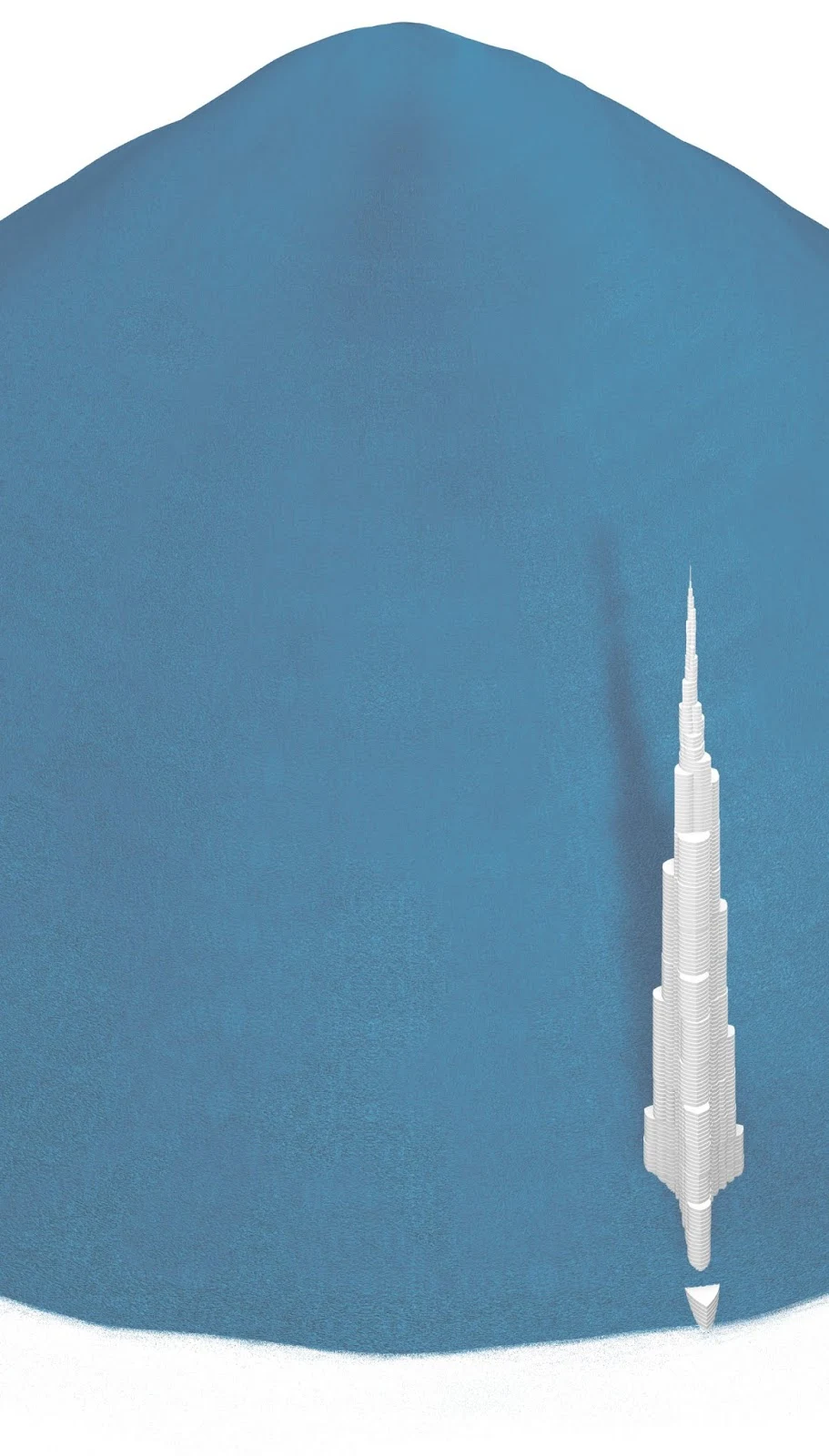 Plastic bottles and Burj Khalifa