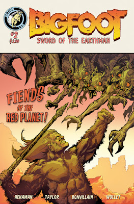 Bigfoot Sword of the Earthman bigfoot comic Action Lab Entertainment issue two bigfoot comic book graphic novel barbarian