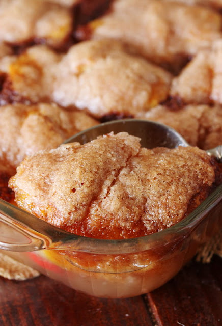 Crescent Roll Peach Dumplings with Cinnamon-Sugar Image