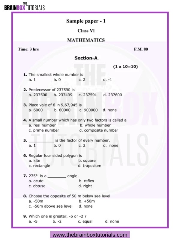 class-6-mathematics-sample-paper-for-2021