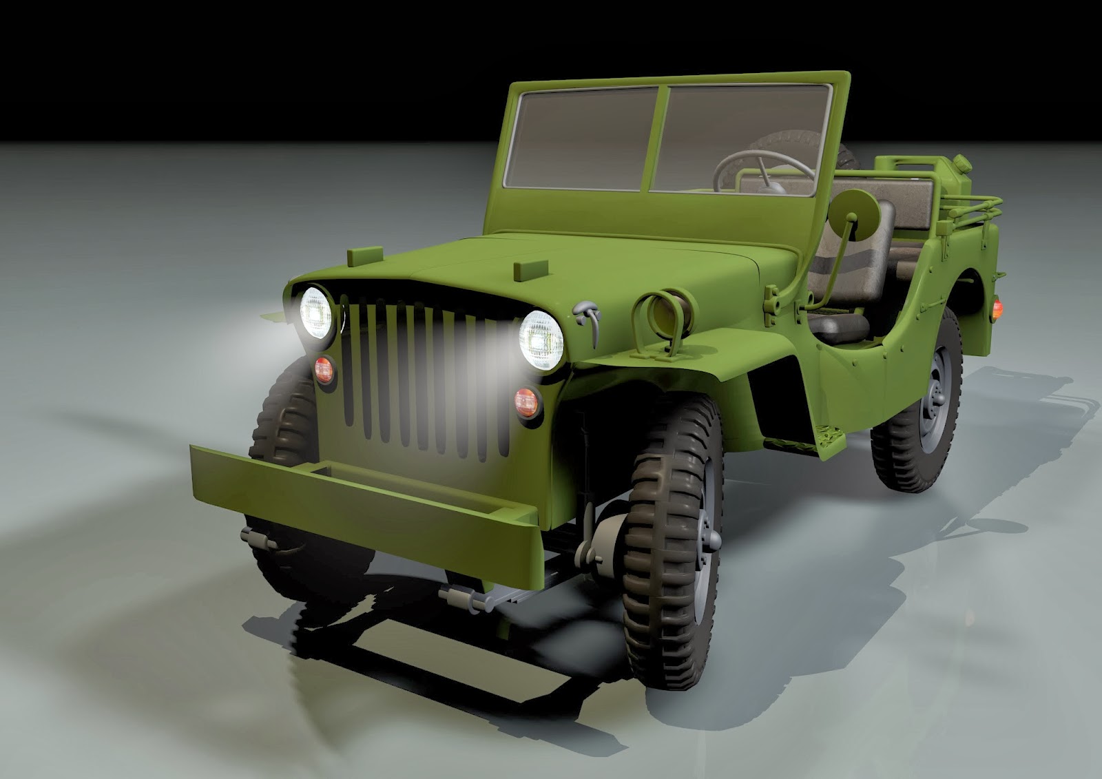 3D model Jeep Willys.