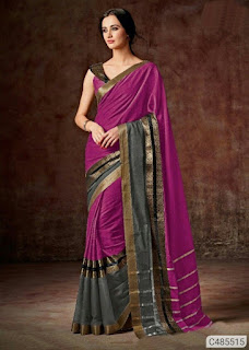 Stunning Cotton Blend Solid Regular Sarees