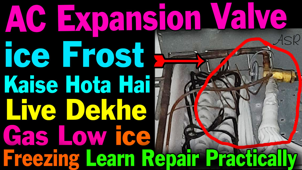 expansion valve ice freezing live watch how ice frost why what's