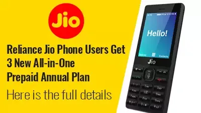 Reliance Jio Recently Launch 3 New All-in-One Prepaid Annual Plans With Up to 504GB Data, 336 Days Validity