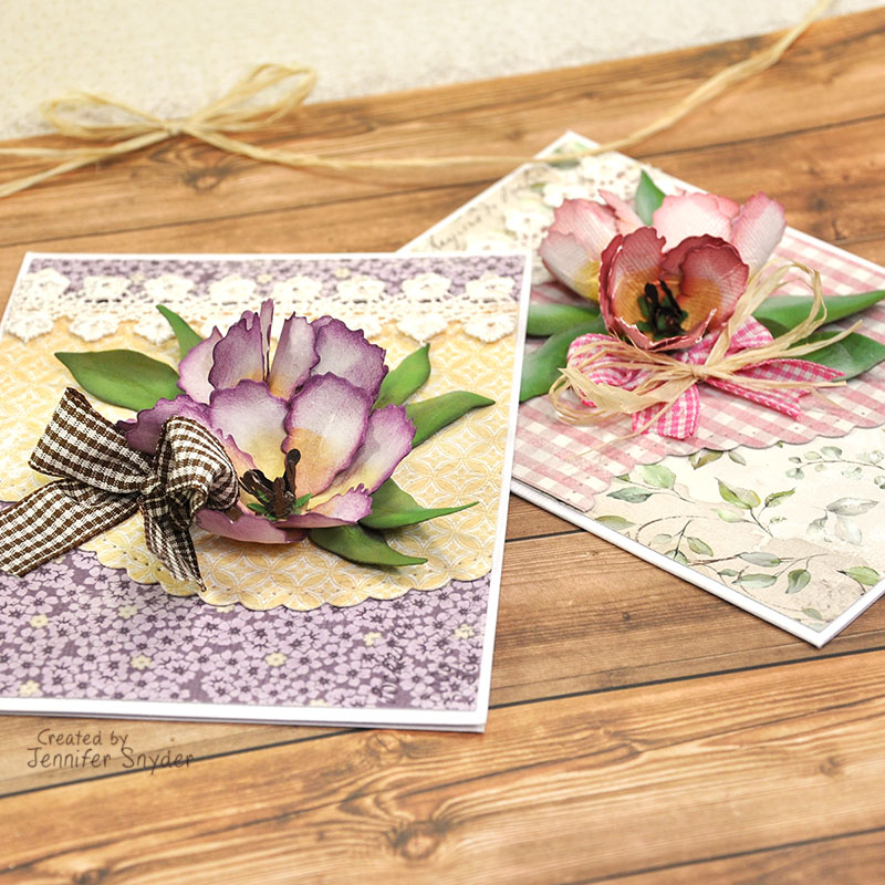 Scrap Escape Spring Parrot Tulip Flower Cards Spellbinders Large Die