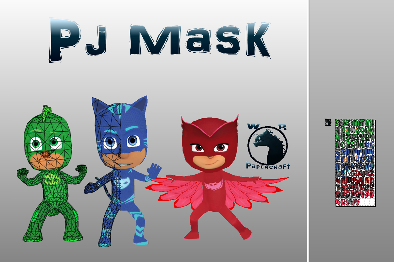 Pj Mask Papercraft W.R.Papercrafts