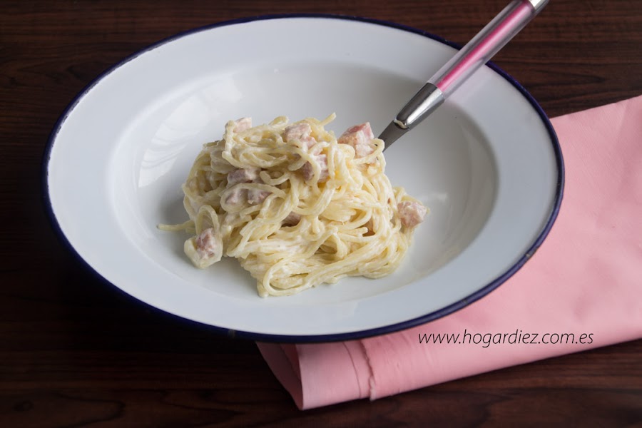 Espaguetis al ajillo