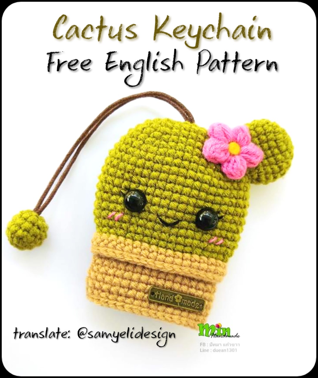 Samyelinin Örgüleri Cactus Keychain (Free English Pattern)