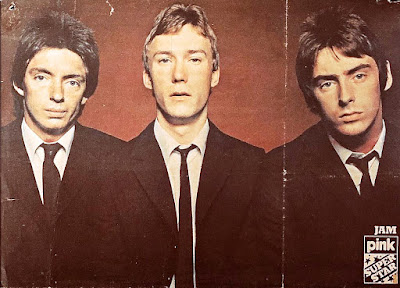 Pull out poster of The Jam from an August 1977 edition of Pink magazine