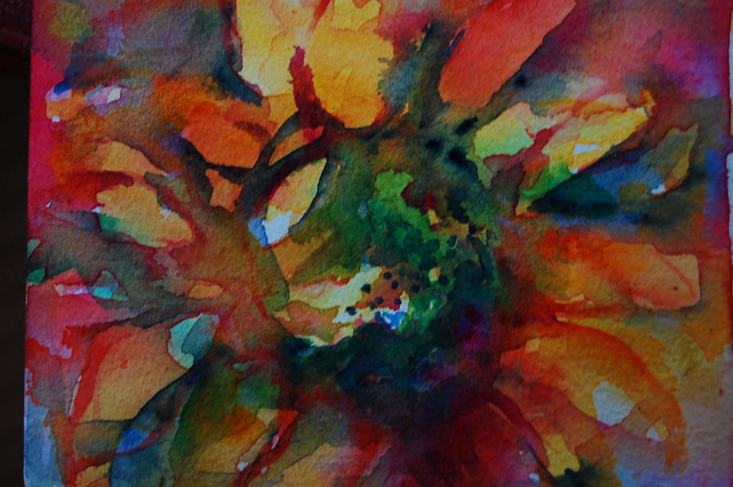 cathy's watercolors and Paintings: sunflower
