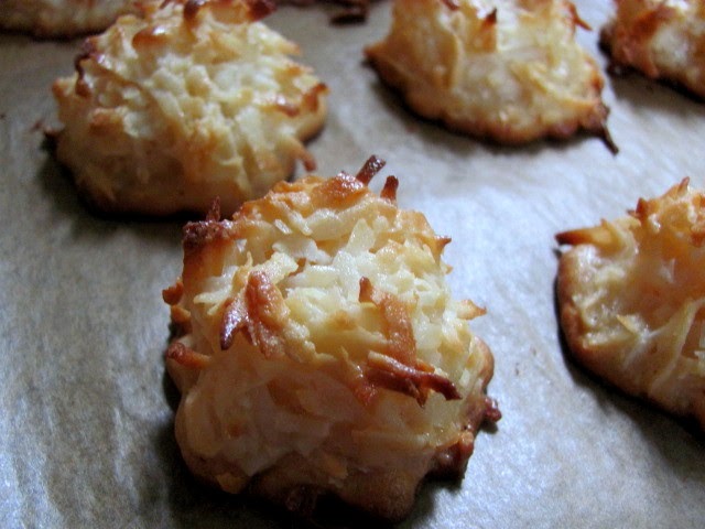 An Open Cookbook: Chewy Chocolate Covered Coconut Macaroons