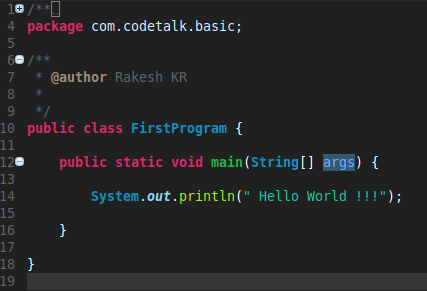 System.out.println In Java
