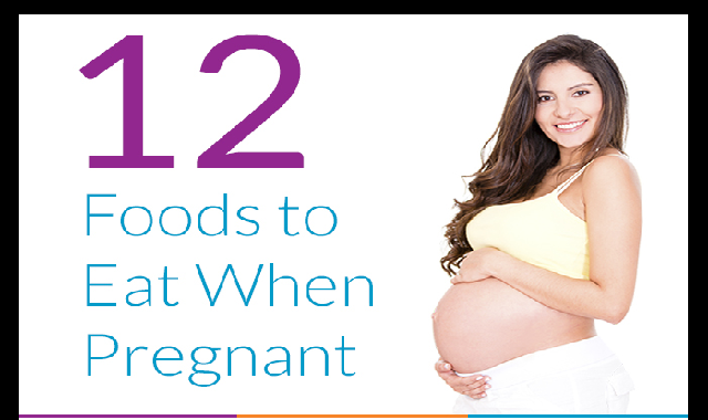12 Foods to Eat When Pregnant #infographic