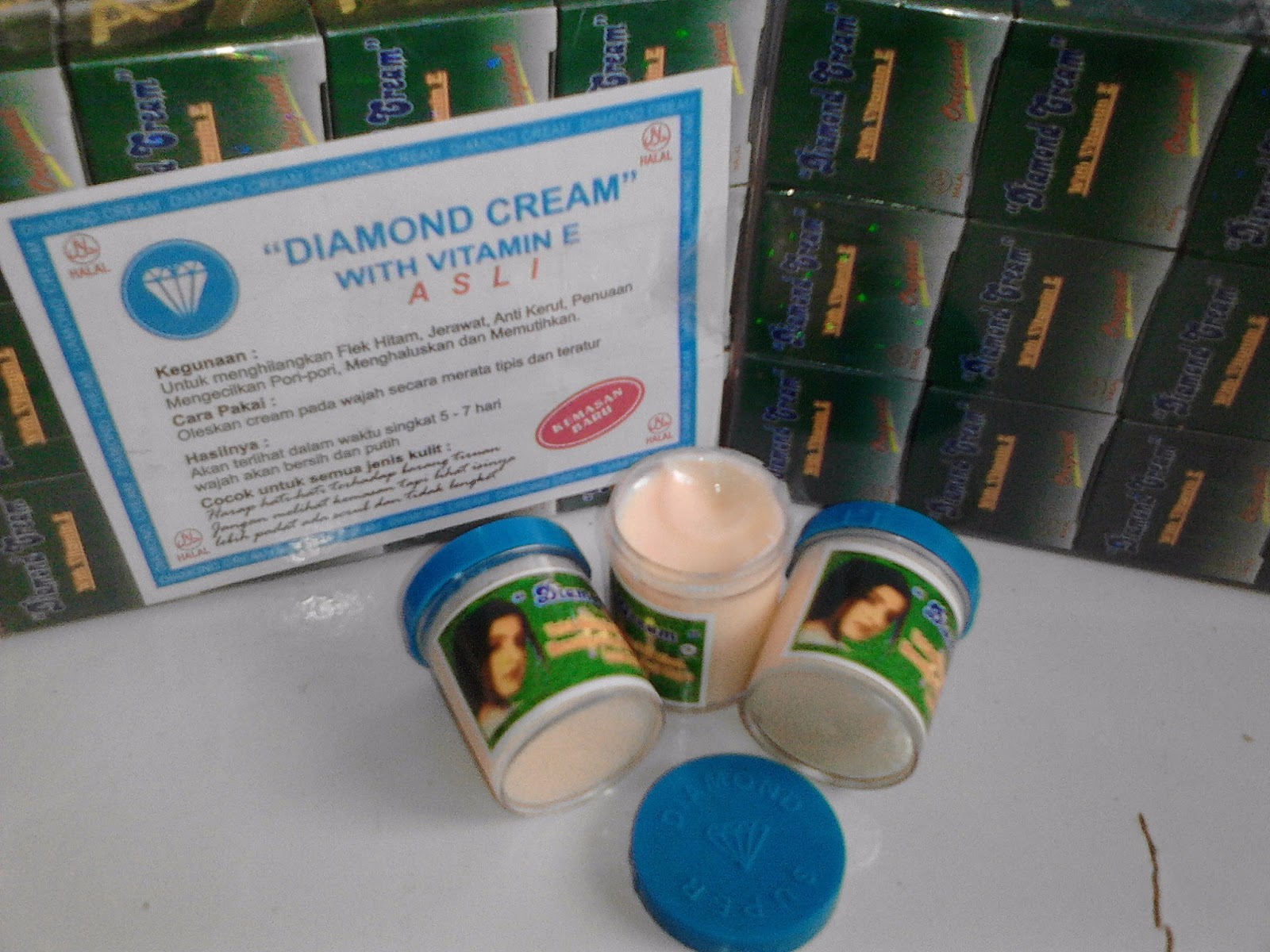Cream Diamond Biru Super Whitening Asli Cream Diamond Glowing Skin Care Cream Diamond