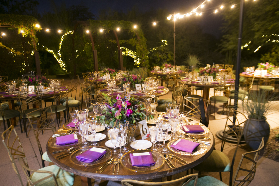 Purple Desert Botanical Garden Wedding