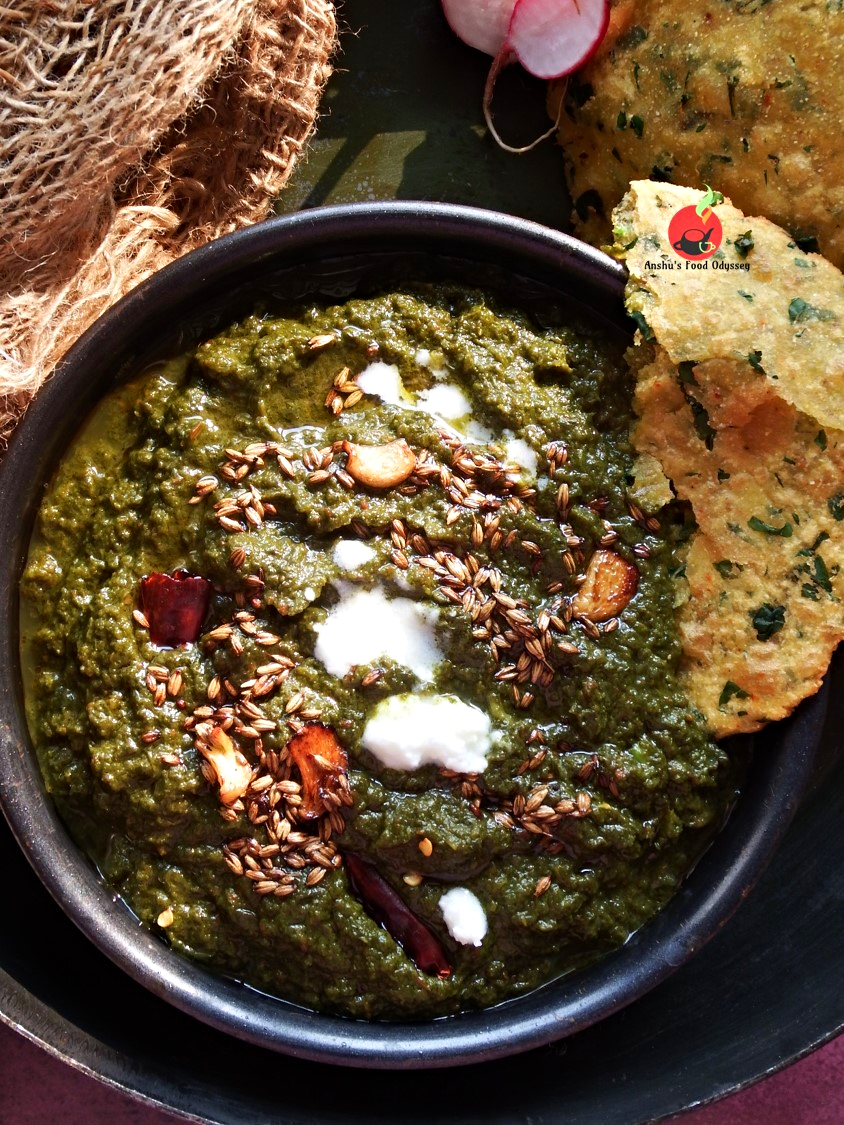 Punjabi Sarson ka Saag | Indian Mustard Greens Curry