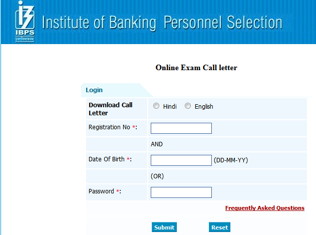 IBPS Specialist Officer Admit Card 2015, IBPS CWE IV SO Common Written ...
