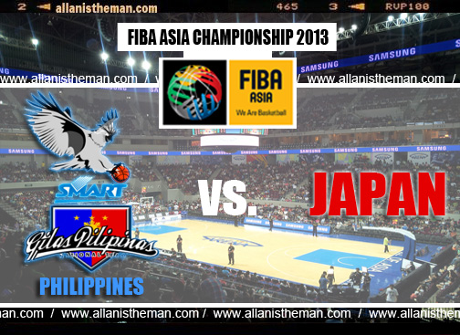 FIBA Asia 2013 Live Stream: Gilas Philippines vs Japan