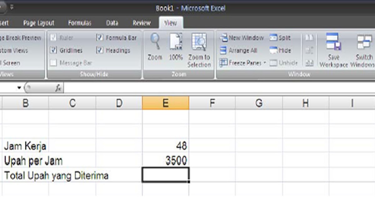 Menggunakan Rumus dalam Excel 2007 ~ Tips dan Tutorial