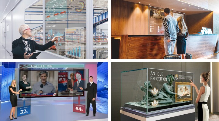 Lg تطرح شاشة Oled شفافه بححم 55 بوصه تعمل باللمس مخصصه لتطبيقات الأعمال الشاشة التقنية