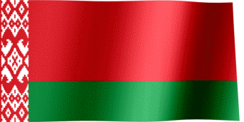 The waving flag of Belarus (Animated GIF)