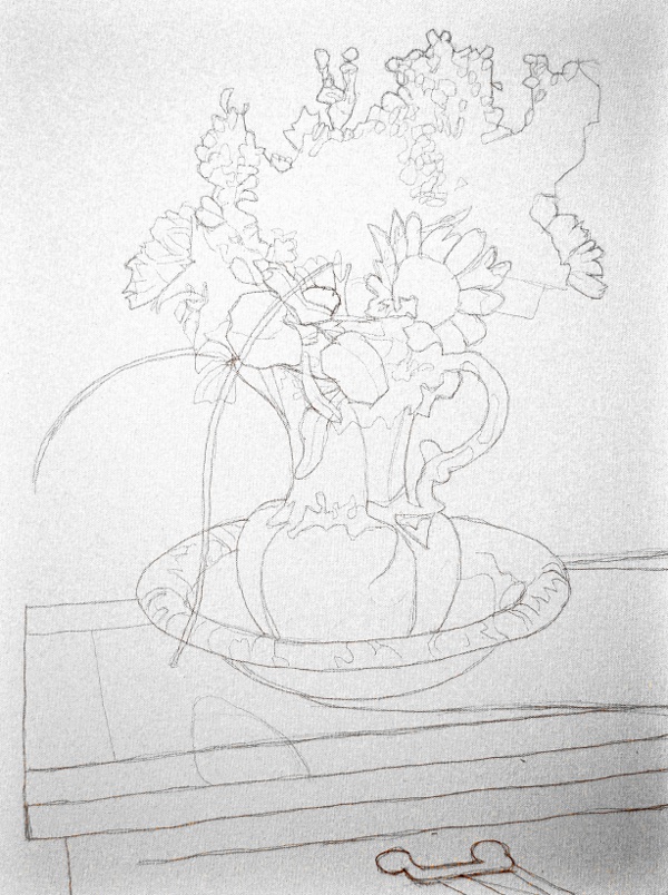 David Larsen Fine Art Underdrawing