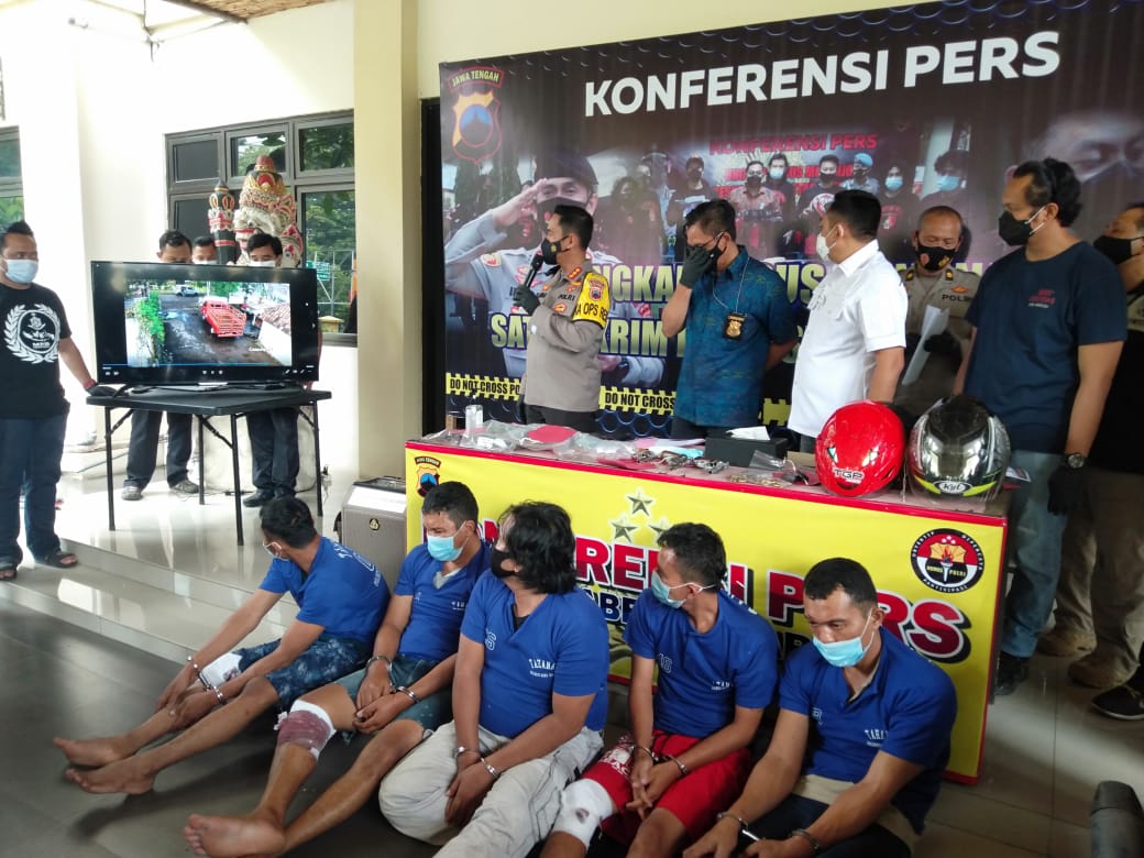 Berusaha Kabur, Komplotan Perampok Asal Lampung Dibedil Subdit Jatanras Polda Jateng