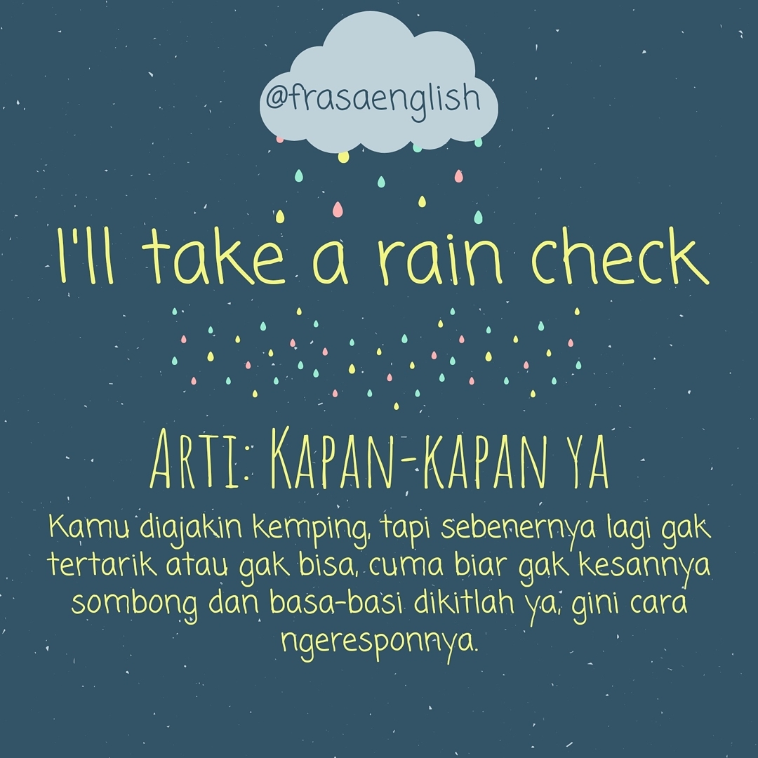 Take a rain check. Rain check идиома. Rain check перевод. Rain идиомы.