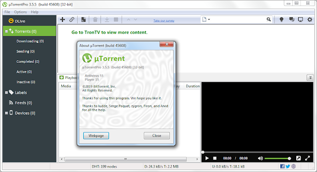 Screenshot µTorrent Pro 3.5.5 Build 45608 Full Version Screenshot µTorrent Pro 3.5.5 Build 45608 Full Version