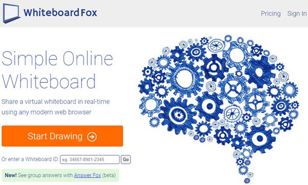 WhiteboardFox online whiteboard