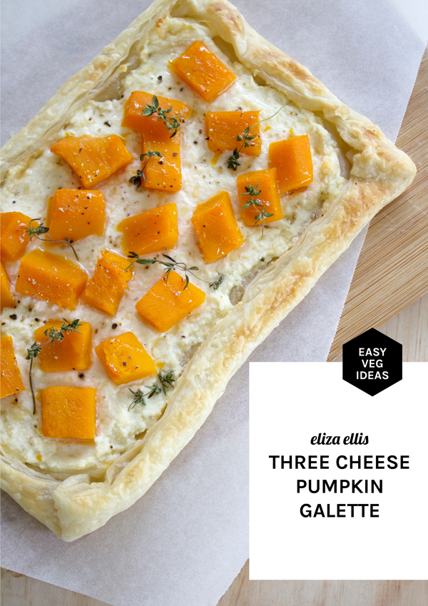 Butternut Pumpkin: 5 Flavor Ideas for Weekday Dinners - Three Cheese Pumpkin Galette by Eliza Ellis