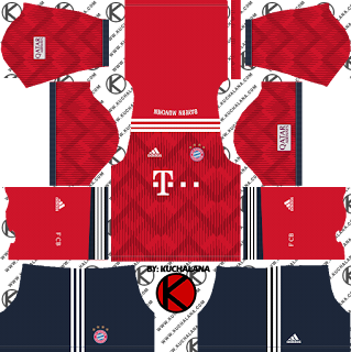 FC Bayern Munich 2018/19 Kit - Dream League Soccer Kits