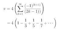 Una caracterización del número  Pi usando series