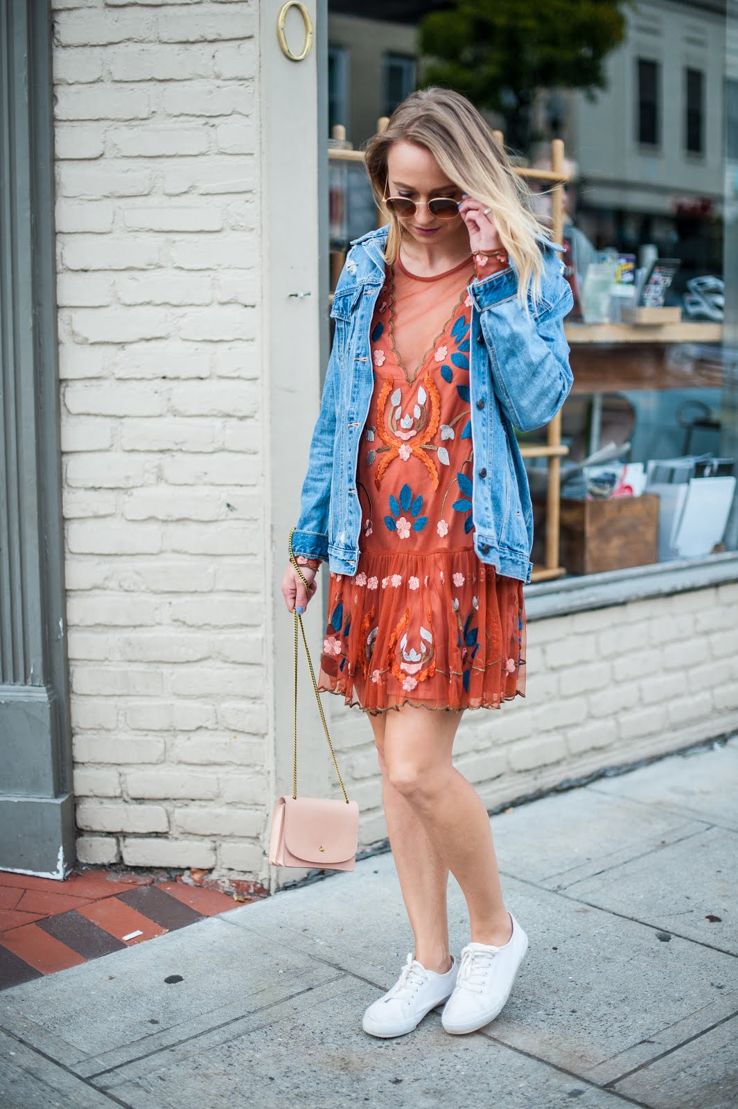 Her Name Is Sylvia: Free People Embroidered Dress