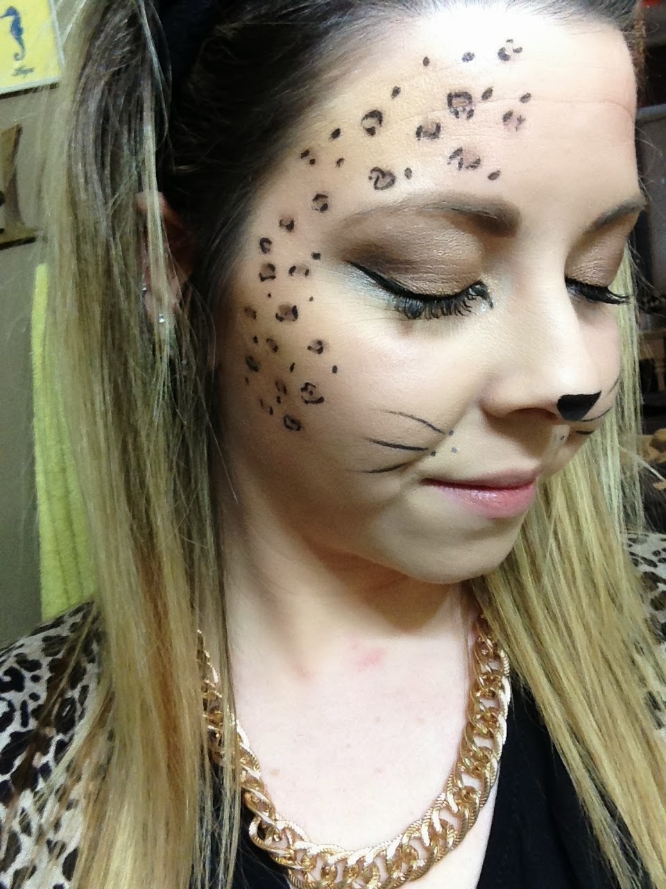 Ashley Sue Makeup.: Halloween Cheetah Makeup!