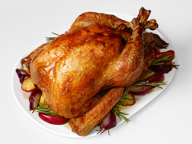 Damsel in Delish: {Alton Brown's Good Eats Roast Turkey - Roasted