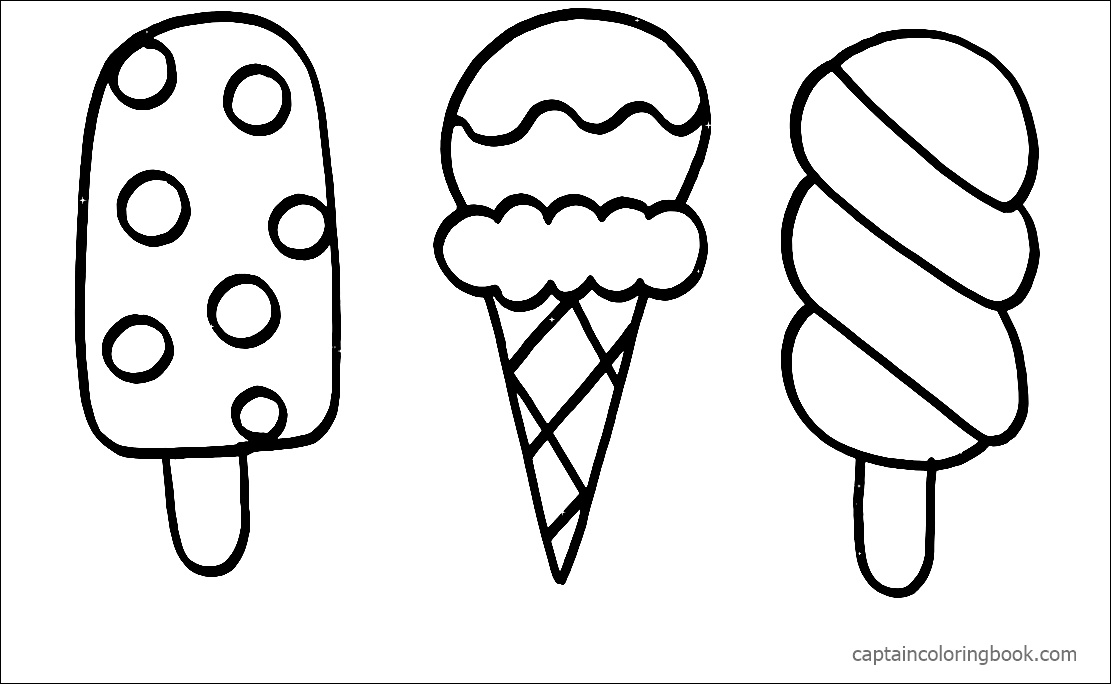 Gambar Mewarnai Ice Cream Lengkap Terupdate | Kataa