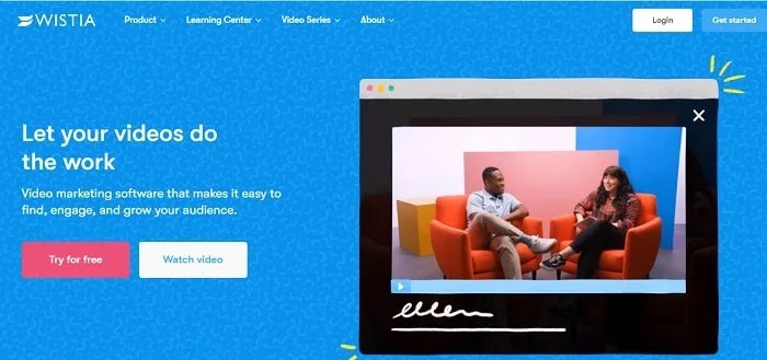 Wistia - Best YouTube alternatives