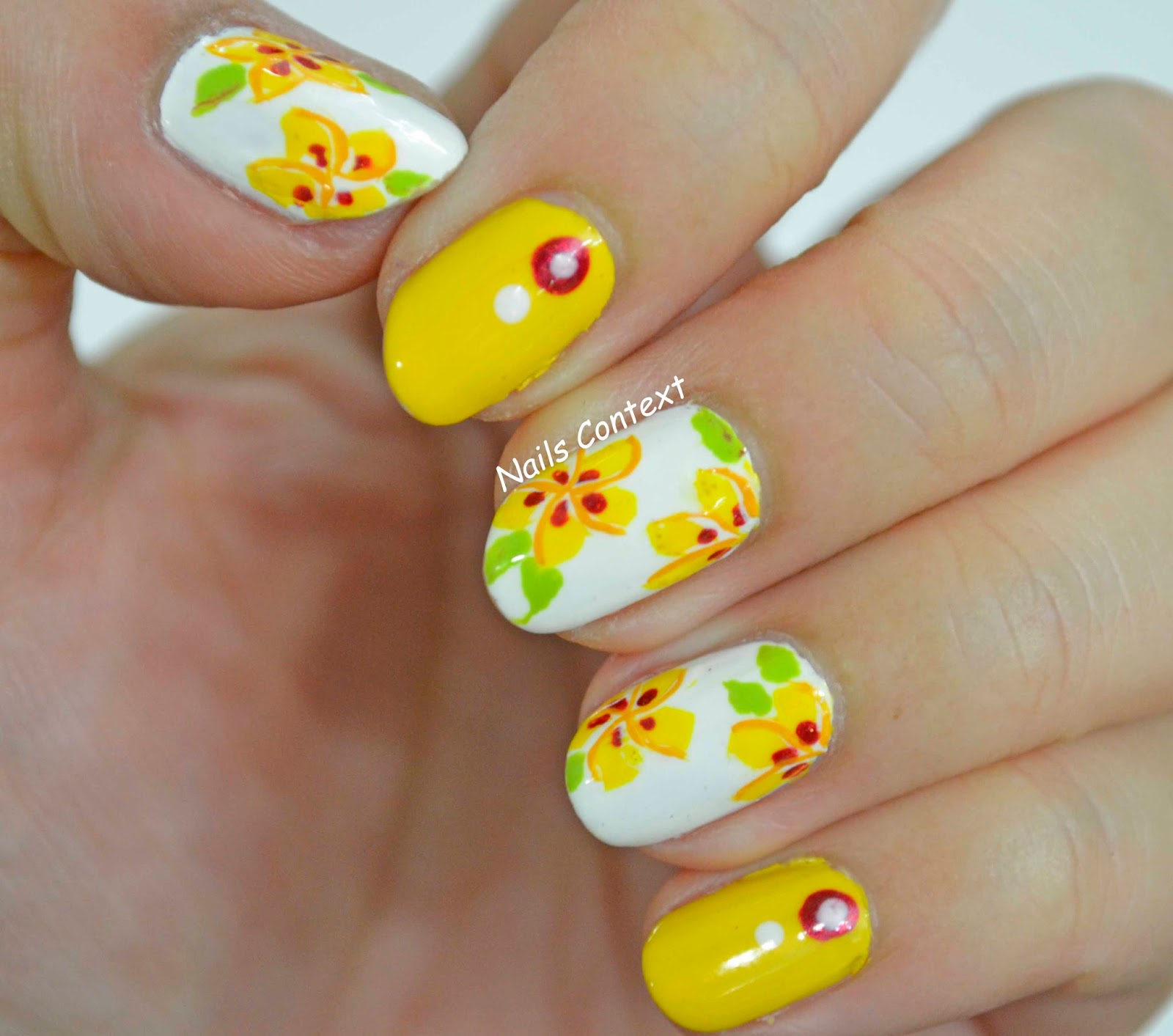 Nails Context: Hawaiian Flowers