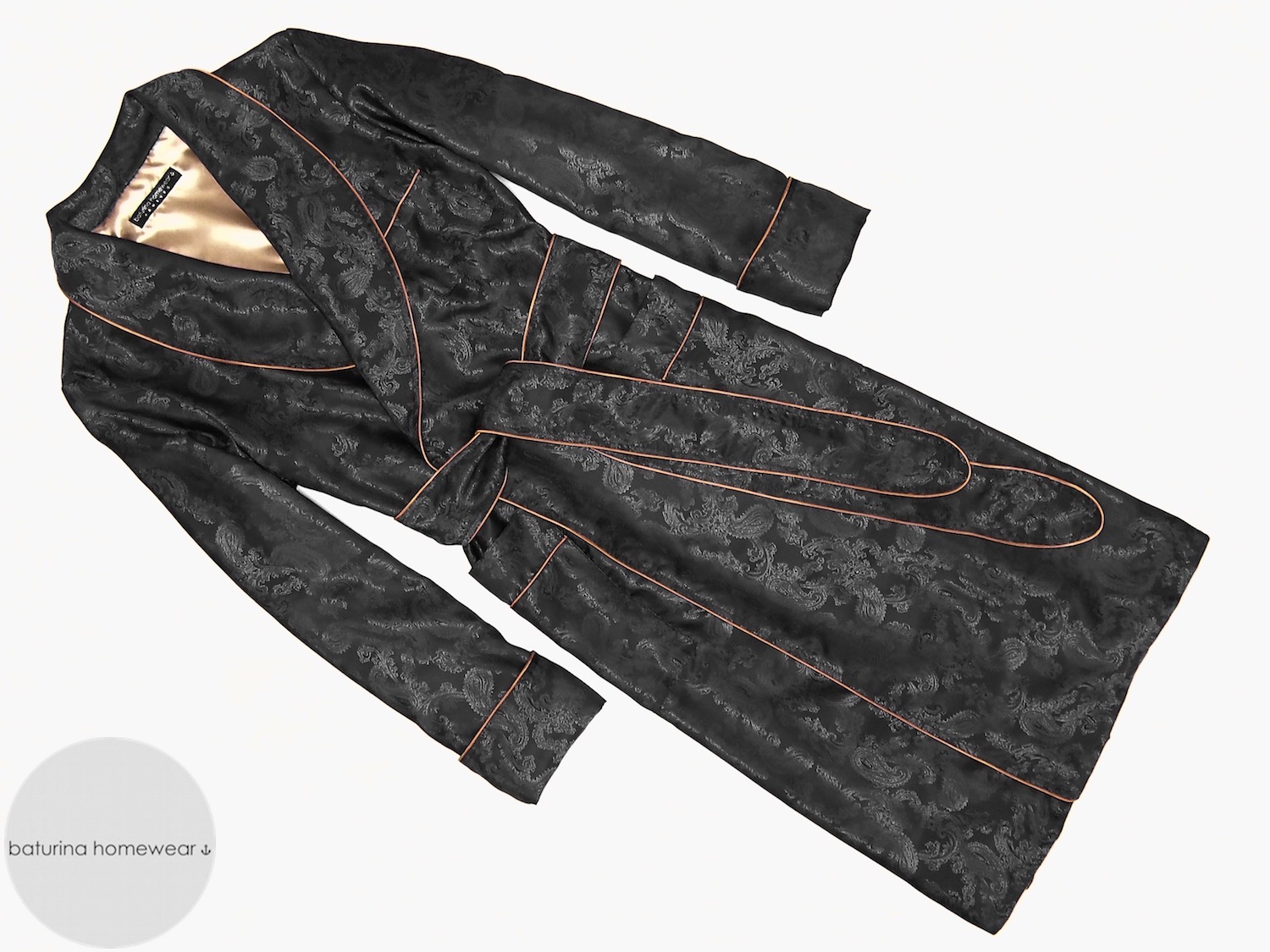 Men's Paisley Silk Dressing Gowns and Quilted Velvet Robes Collection