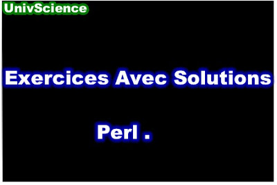 Exercices Avec Solutions Perl PDF.
