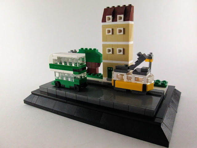 MOC LEGO Rua de Lisboa em micro escala