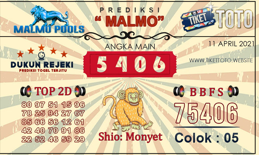 Prediksi Togel MALMO TIKETTOTO 11 APRIL 2021