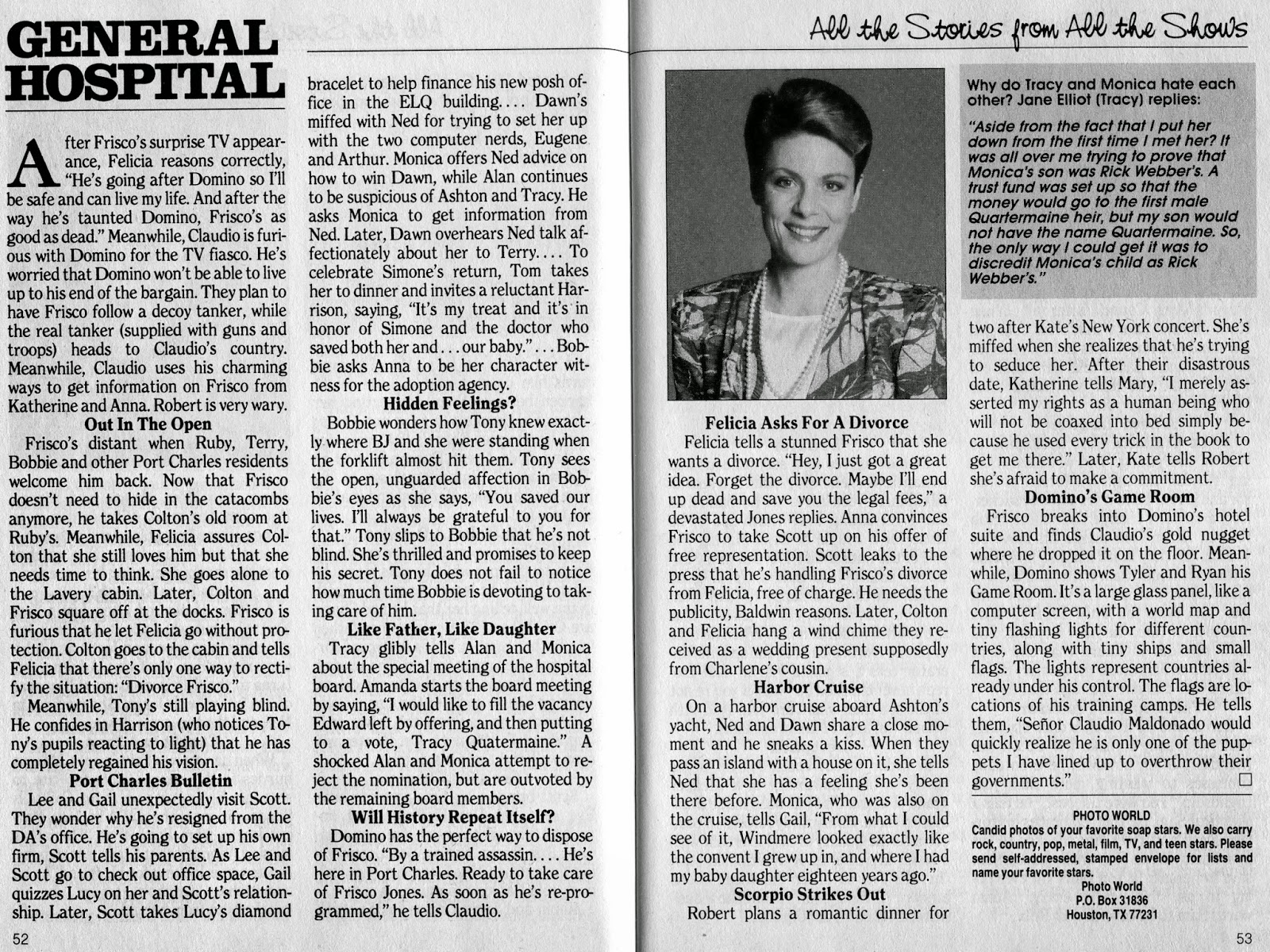 General Hospital RecapAugust 22, 1989 (SOD)