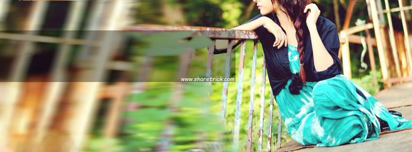 Girl Sitting Alone Facebook cover is one of the coolest timeline banner photos for girls and their FB accounts plus other Social Profiles
