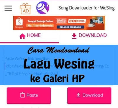 Cara Mendownload Lagu Wesing ke Galeri HP dengan Aplikasi Wesing Downloader