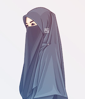 vector kartun muslimah