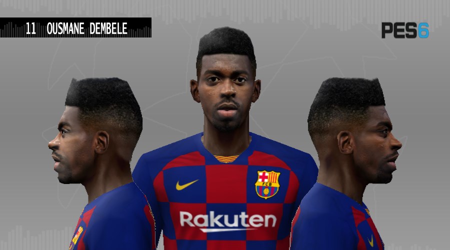 ultigamerz: PES 6 Ousmane Dembele (FC Barcelona) Face 2019