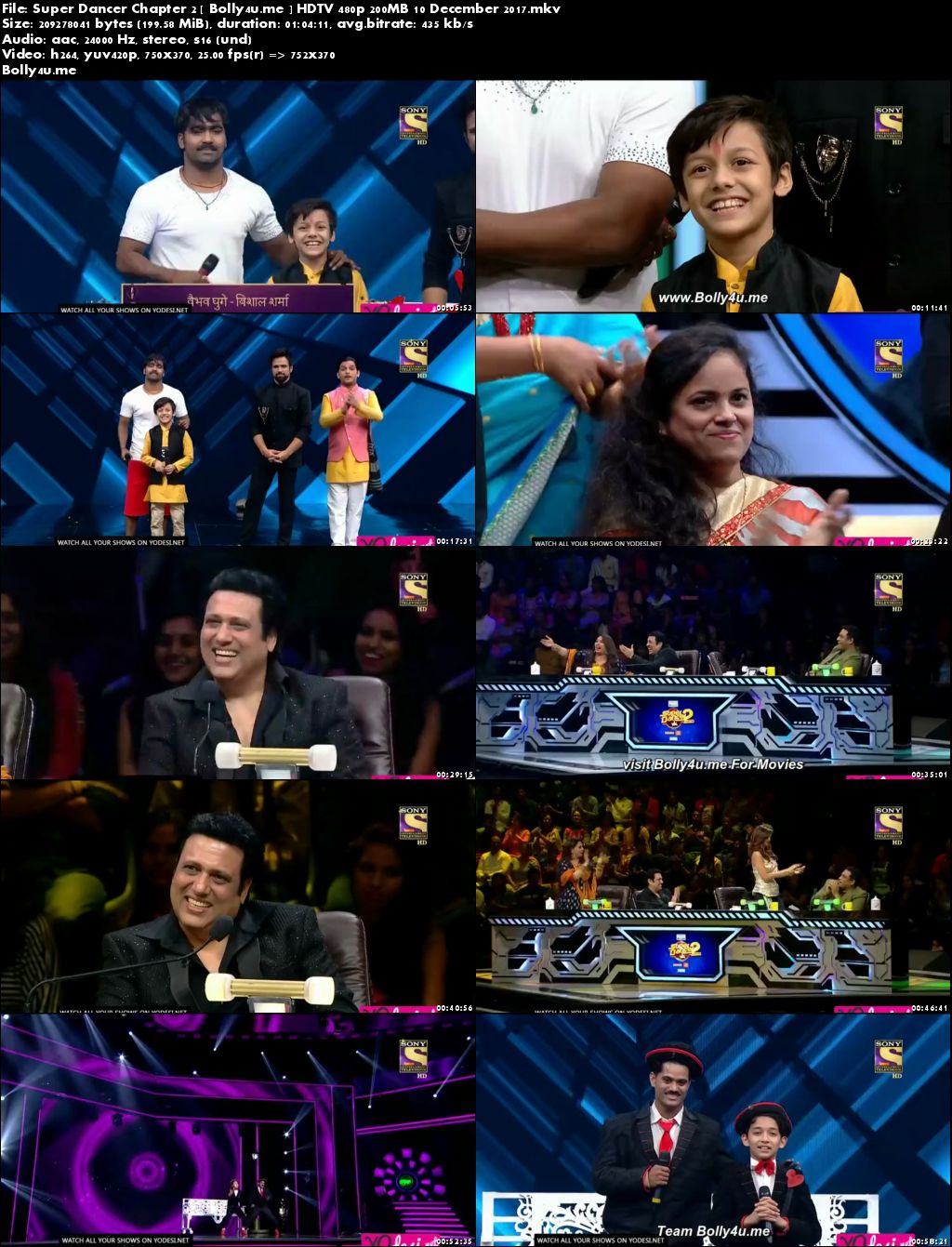 Super Dancer Chapter 2 HDTV 480p 200MB 10 December 2017 Download