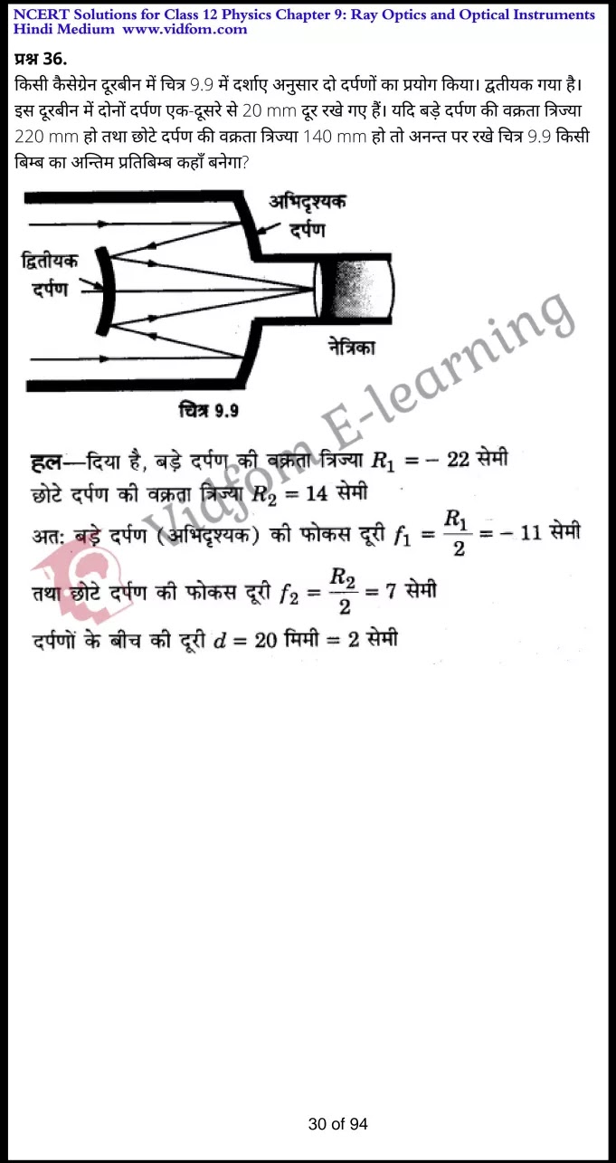 class 12 physics chapter 9 light hindi medium 30